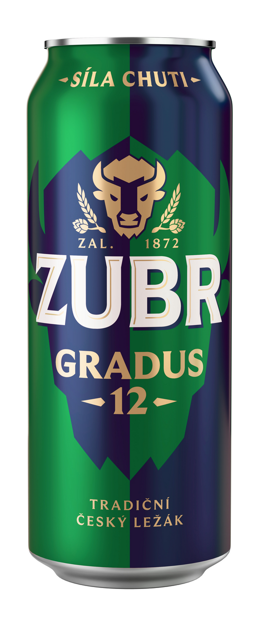 Zubr Gradus pivo 6 x 500 ml plech
