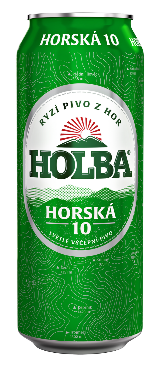 HOLBA Horská 10 pivo 500 ml plech