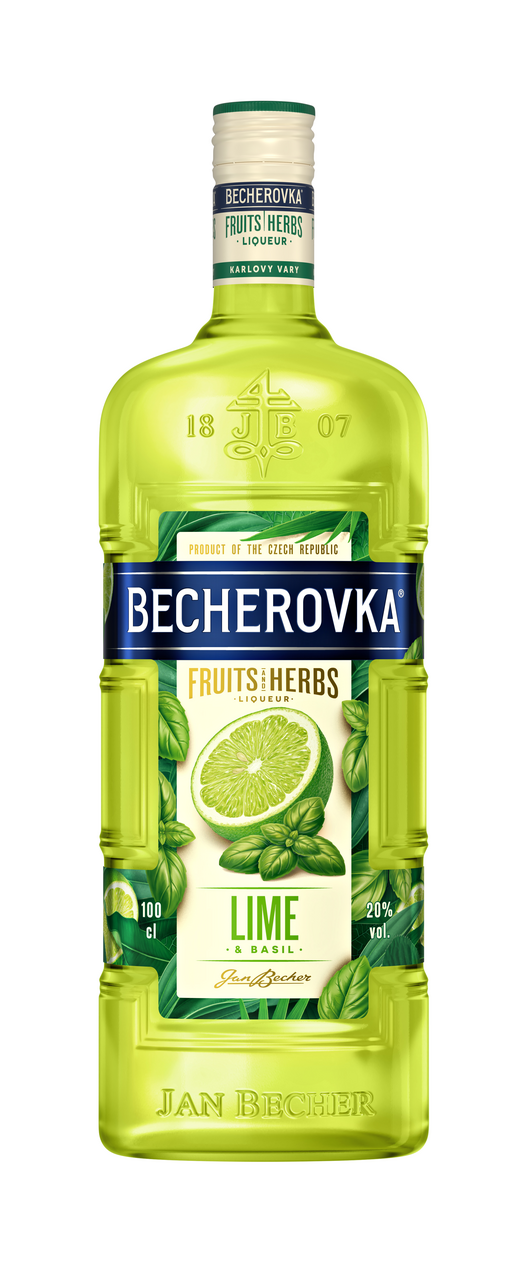 BECHEROVKA Lime Basil/limetka bazalka 20 % 1 l