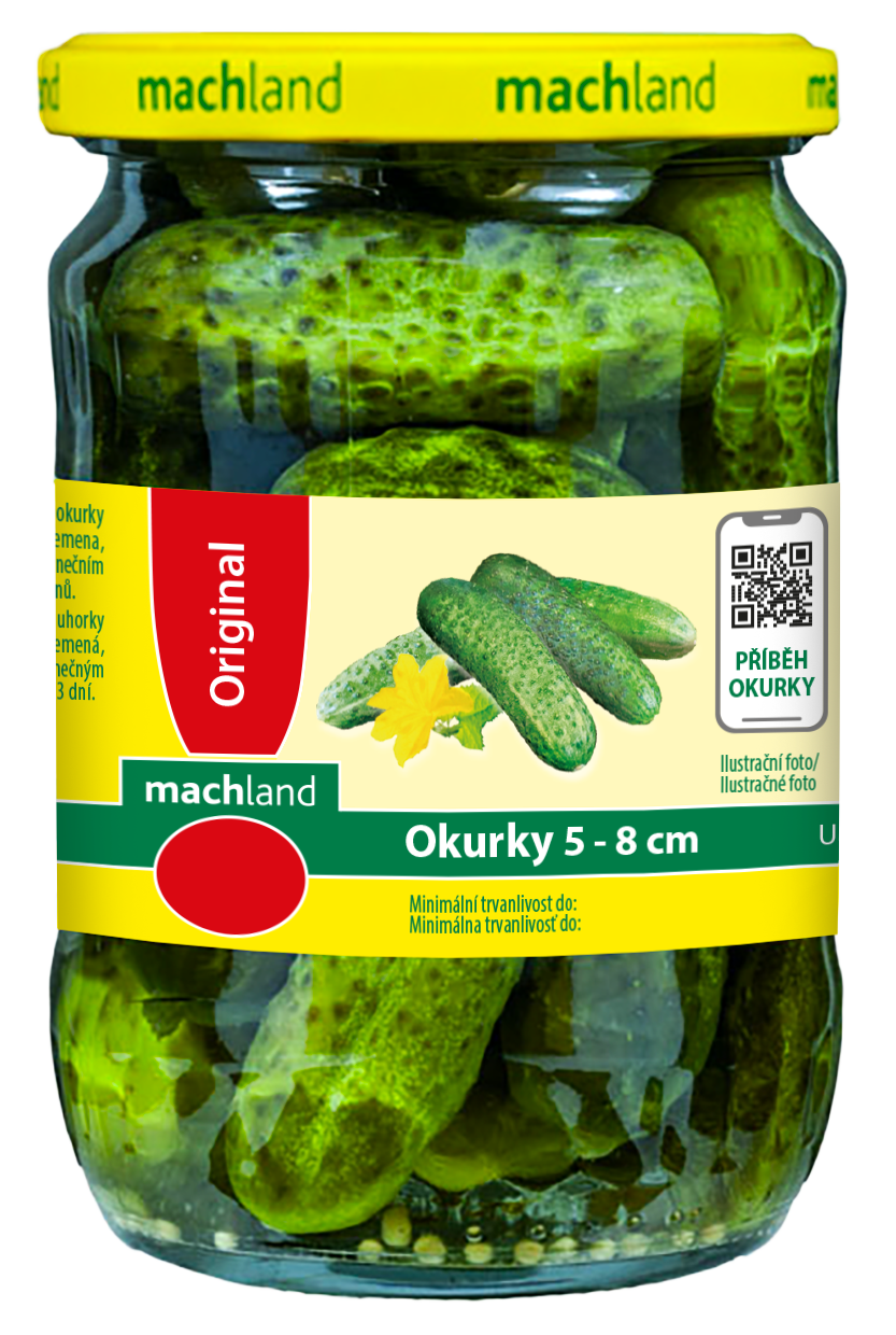 Machland Okurky 5 - 8 cm 540 g