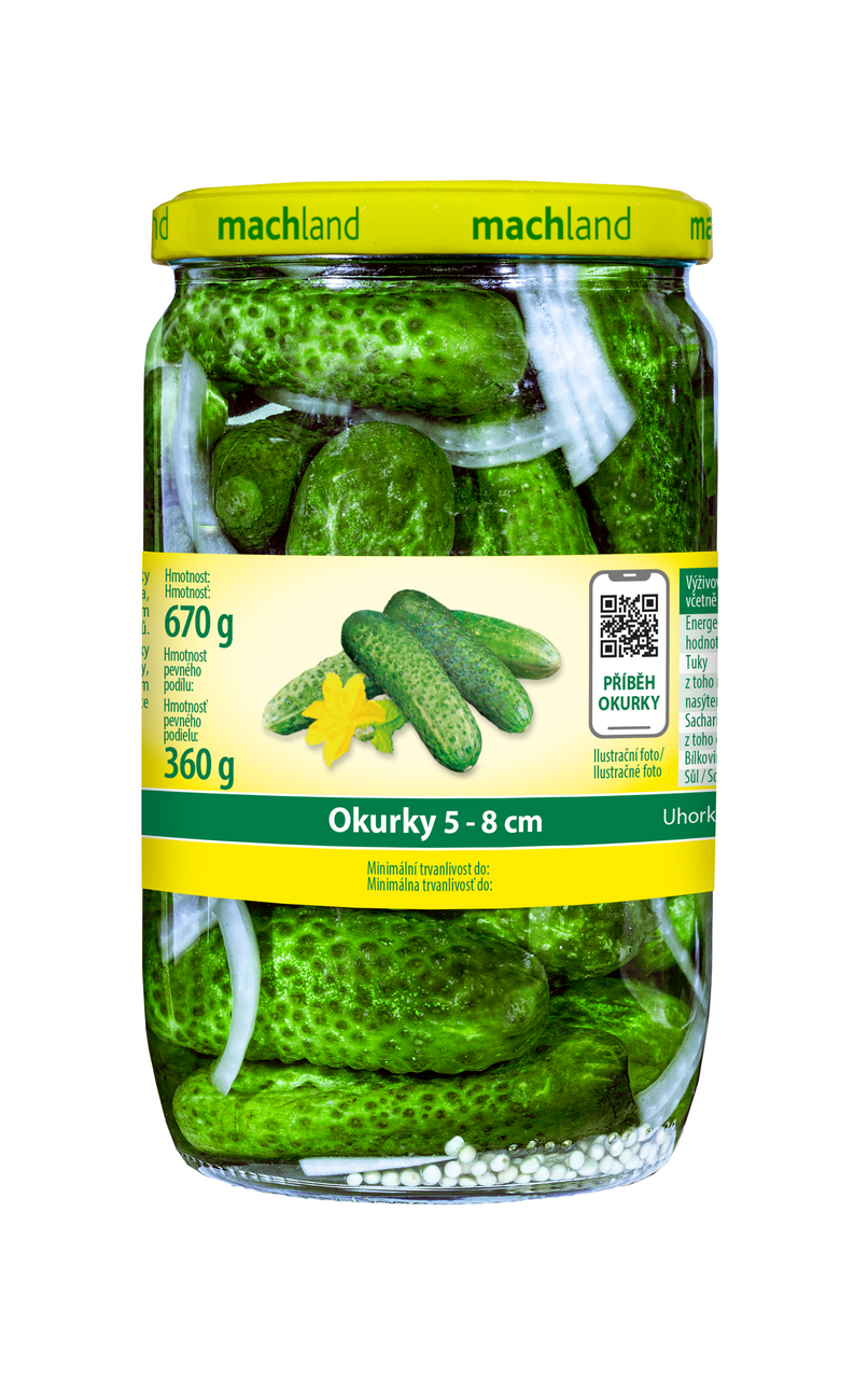 Machland Okurky 5 - 8 cm 670 g