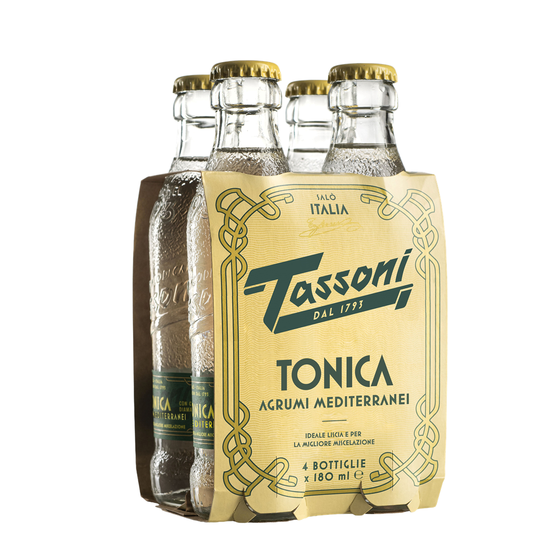 Tassoni Tonic Mediterranei 4 x 180 ml