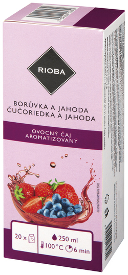 RIOBA Čaj borůvka jahoda 40 g