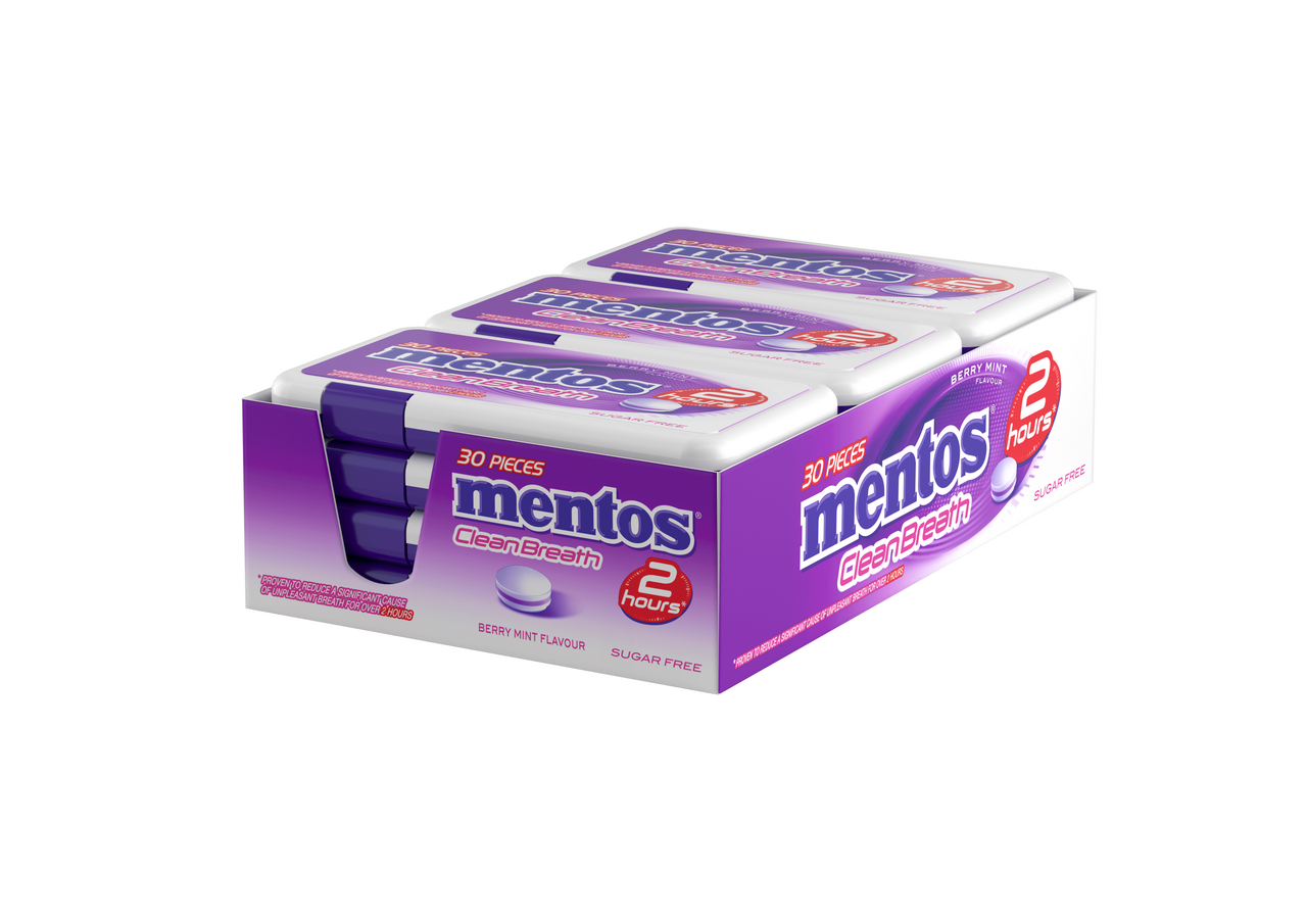 mentos Cleanbreath Berry 22 x 21 g
