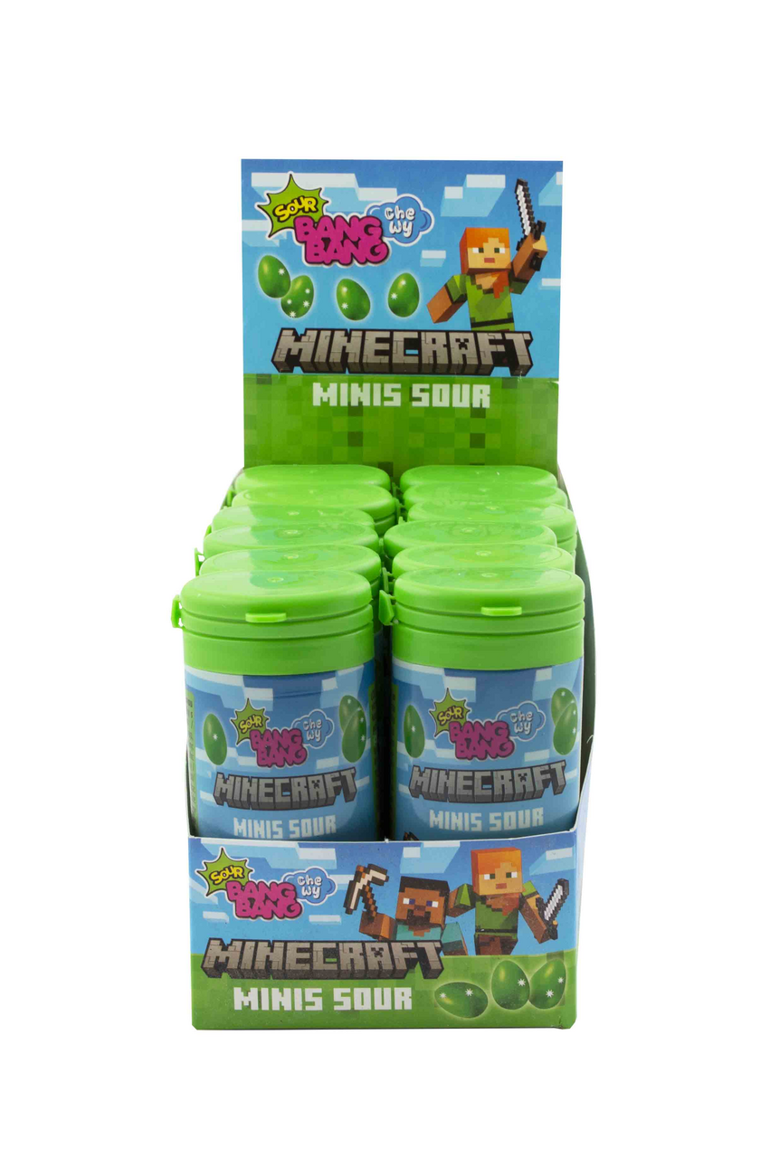 Minecraft Žvýkací kyselý bonbon 12 x 31 g