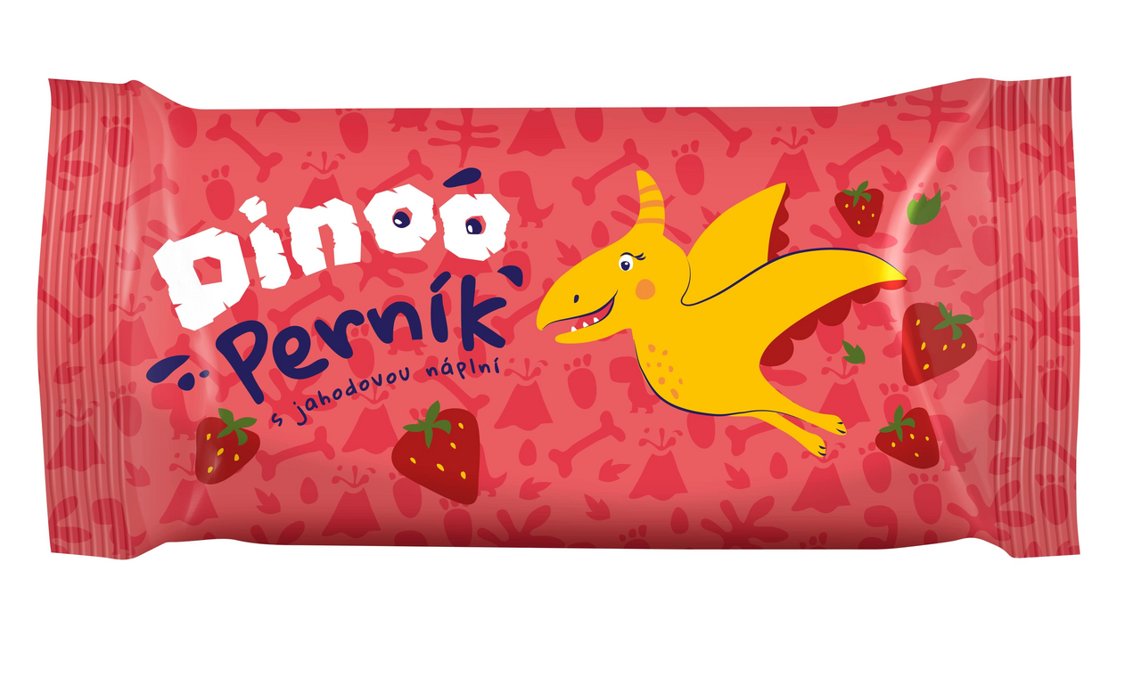 DINOO PERNÍČEK JAHODA 60G B