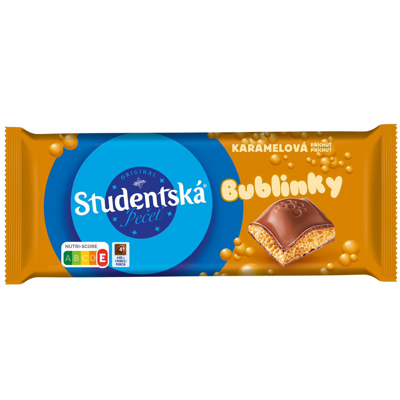 Studentská pečeť bublinky mléčná s karamelem 15 x 90 g