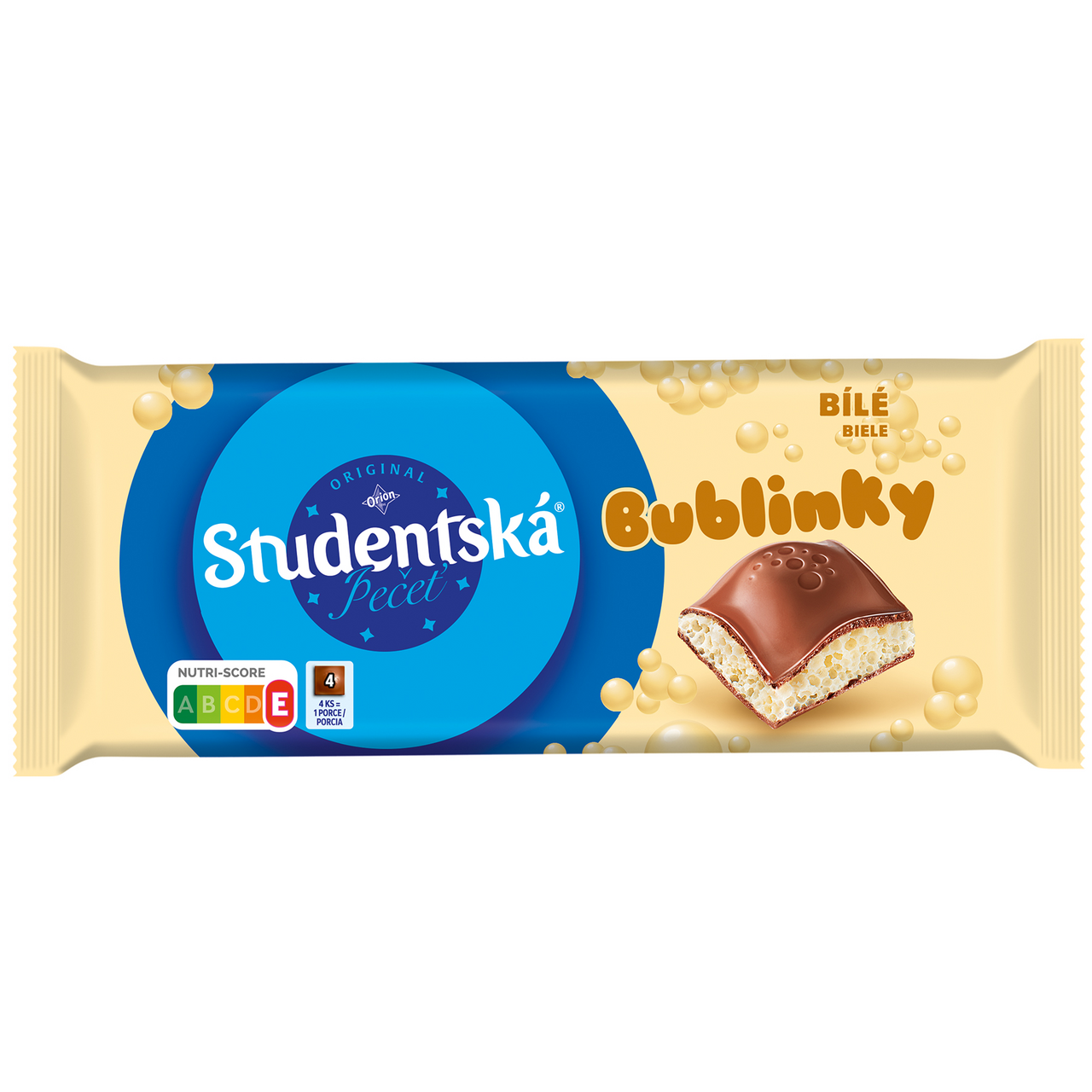Studentská pečeť bublinky mléčná s vanilkou 90 g