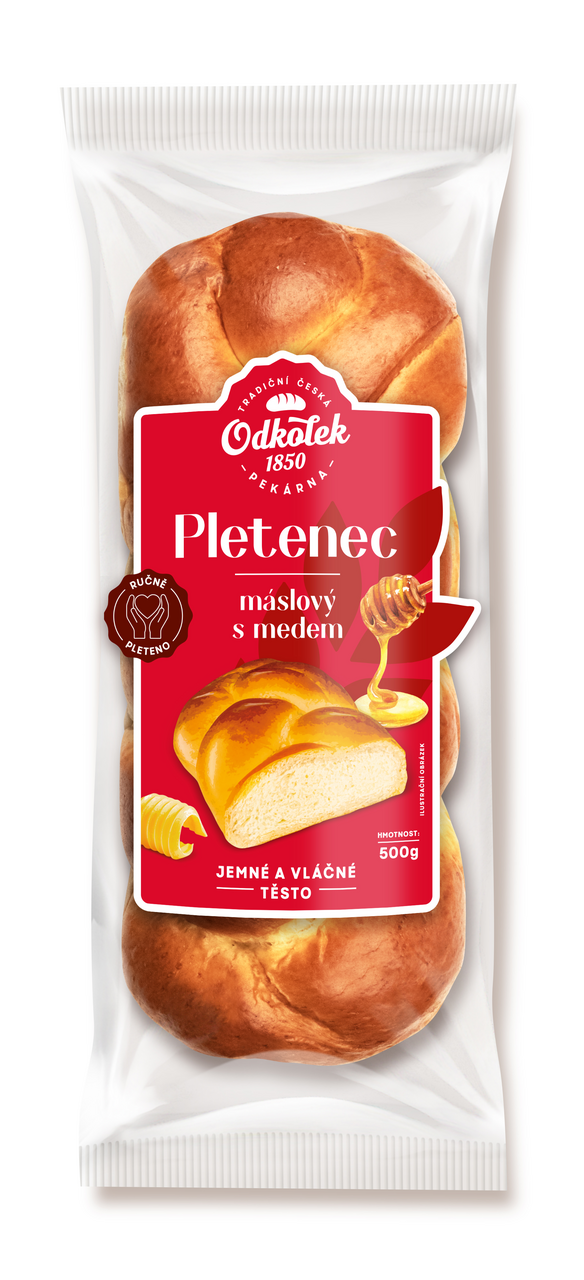 PLETENEC MÁSLOVÝ S MEDEM 500G