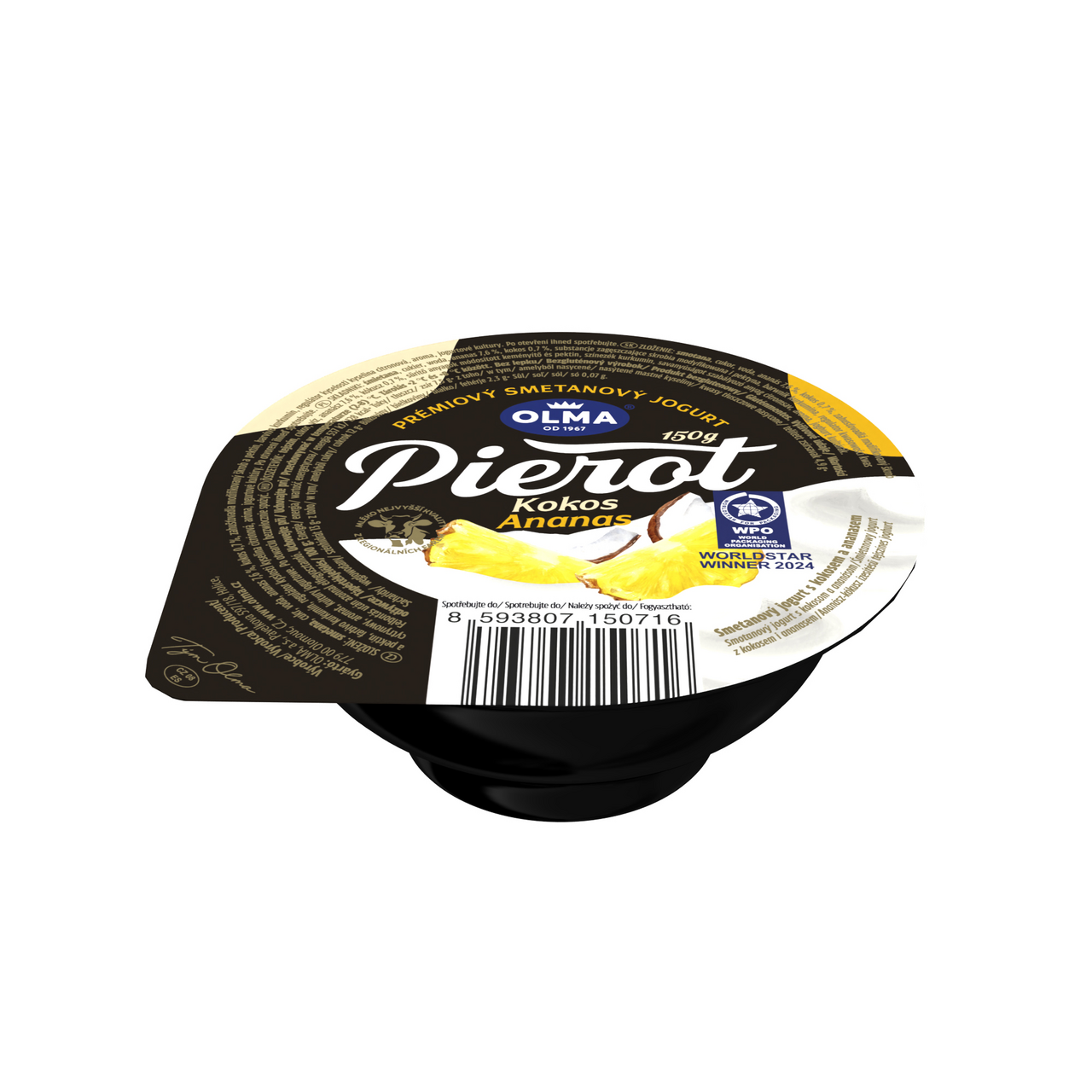 PIEROT JOGURT 150G KOKOS/ANA 6x