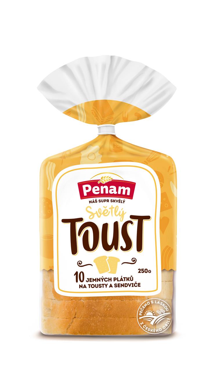 CHLÉB TOUSTOVÝ SVĚTLÝ BK 250G