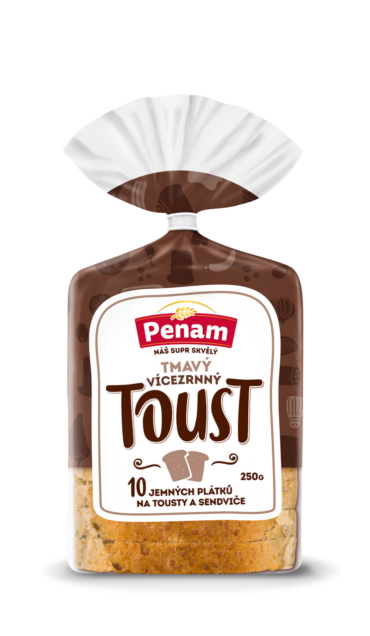 CHLÉB TOUST.TMAVÝ VÍCEZR. 250G