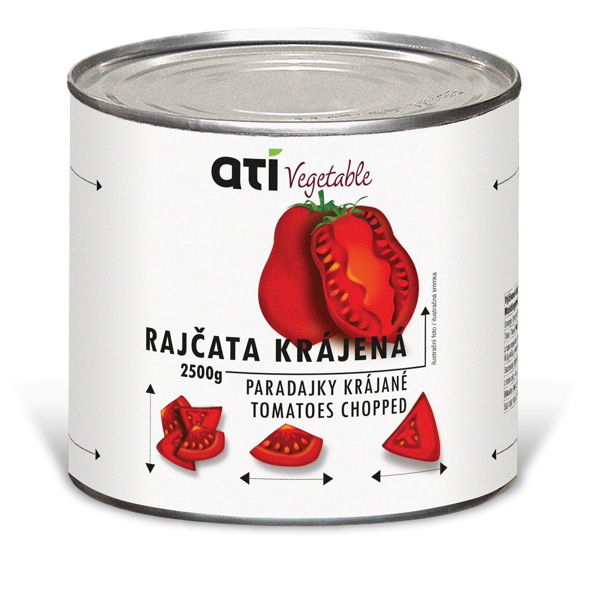 Ati Rajčata krájená 2500 g