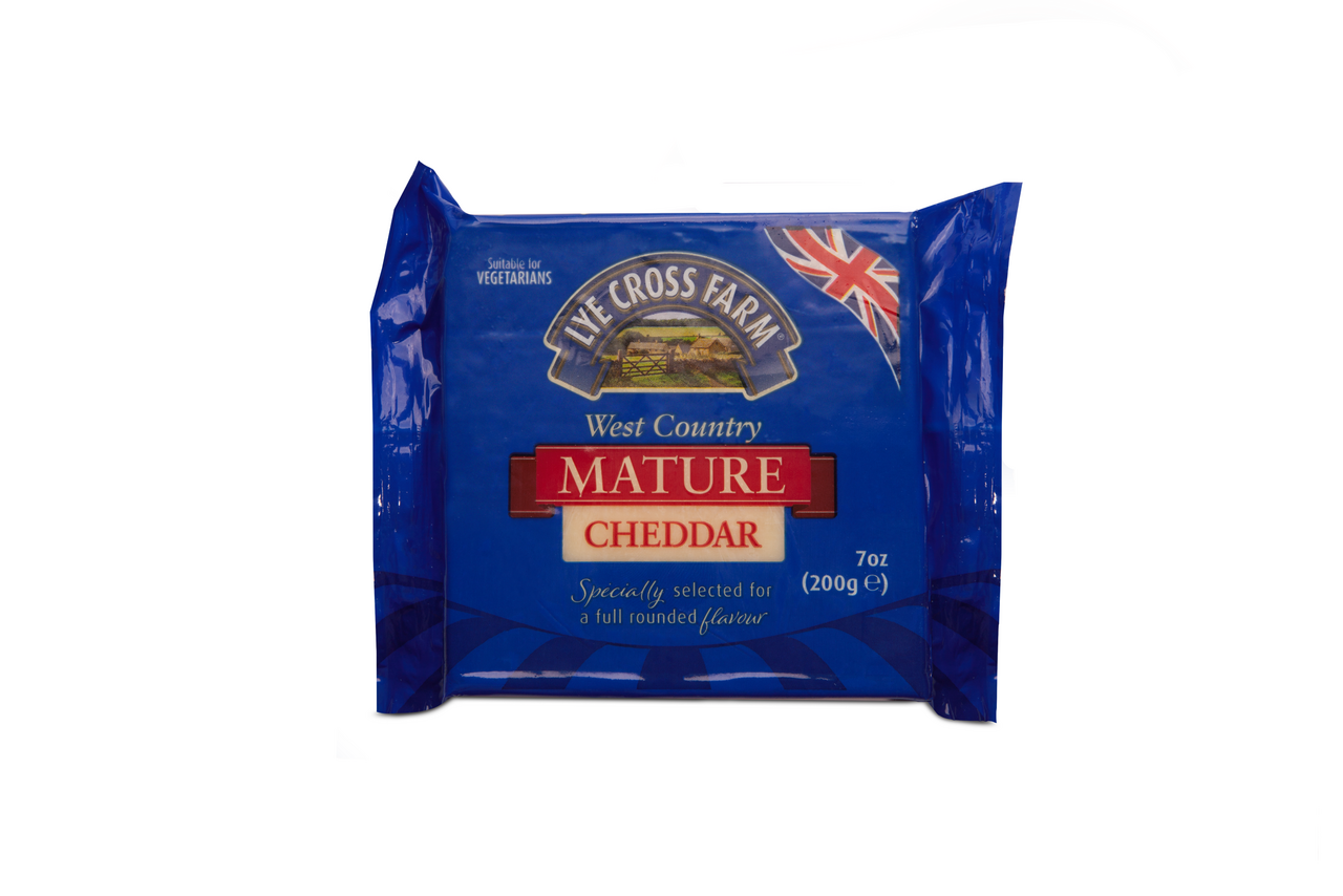 MATURE CHEDDAR 200G WHITE