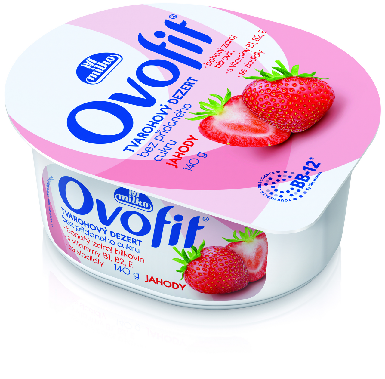 Milko Ovofit jahoda chlaz. 140 g