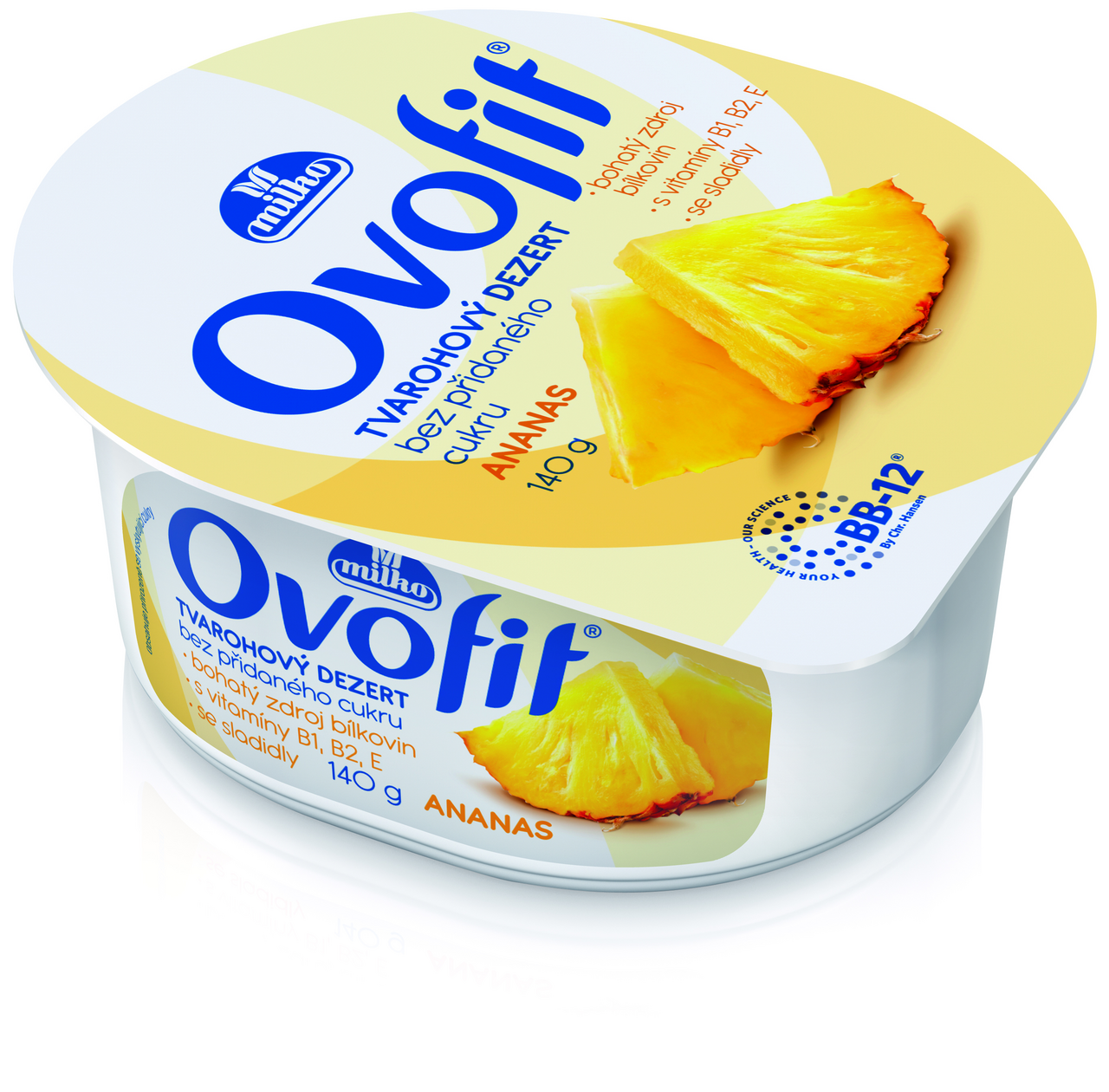 Milko Ovofit ananas chlaz. 8 x 140 g