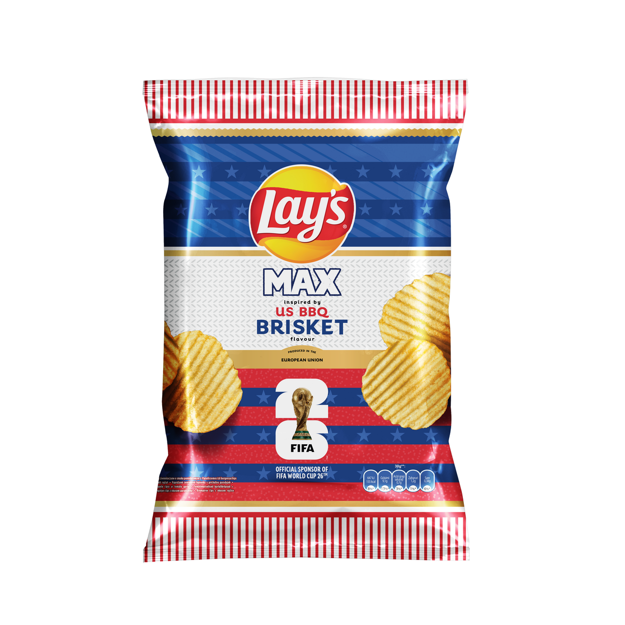 LAYS WAVY BBQ BRISKET 120g
