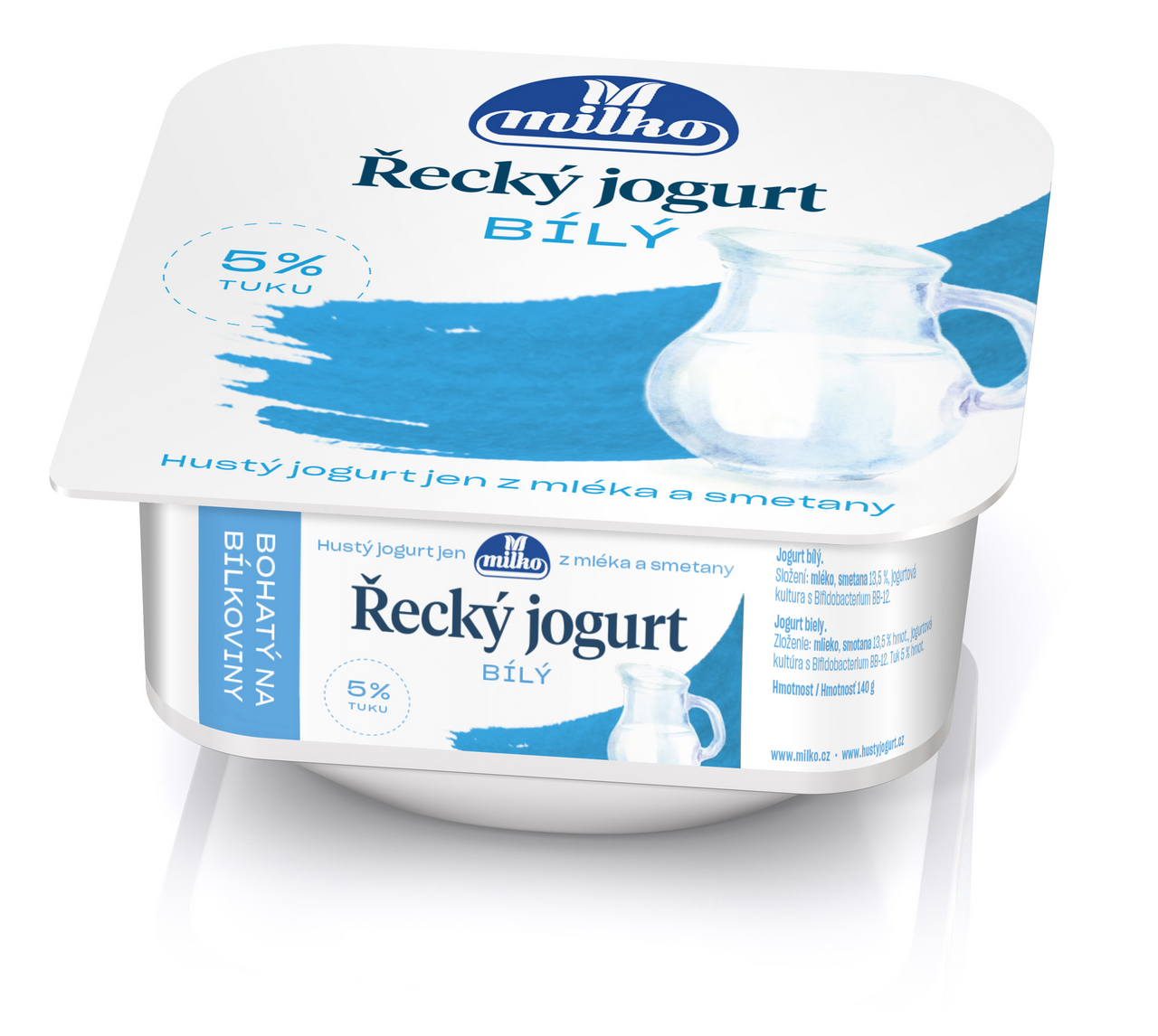 Řecký jogurt 0 % bílý chlaz. 12 x 140 g