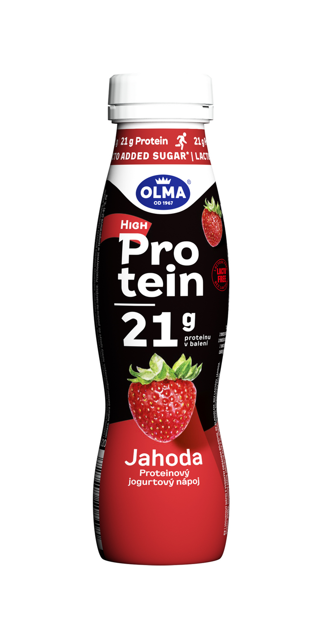 OLMA Protein Jogurtový nápoj jahoda chlaz. 320 g