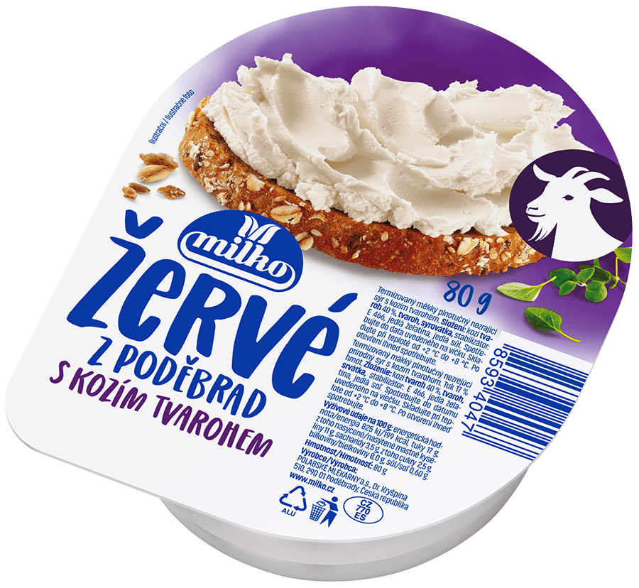 milko Žervé kozí tvaroh chlaz. 4 x 80 g