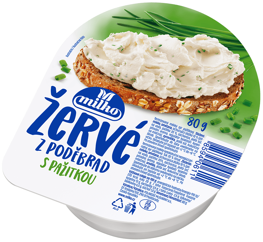 milko Žervé pažitka chlaz. 4 x 80 g
