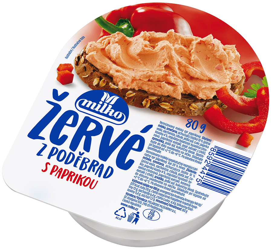 milko Žervé paprika chlaz. 4 x 80 g