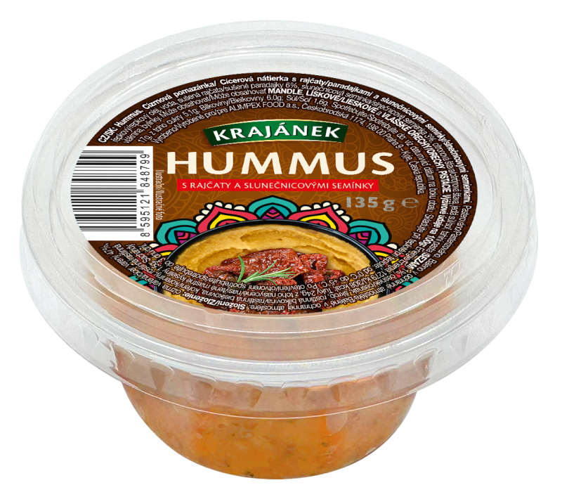 KRAJÁNEK Hummus rajčata chlaz. 135 g