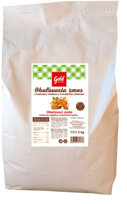 Gold Plus Obalovací směs s kurkumou, paprikou a cornflakes 5 kg