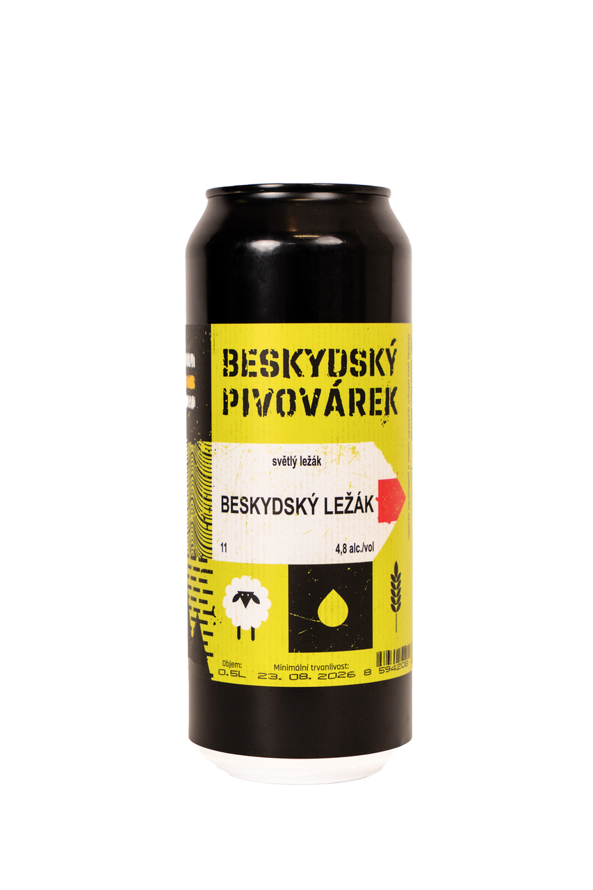 Beskydský ležák 11 pivo 500 ml plech