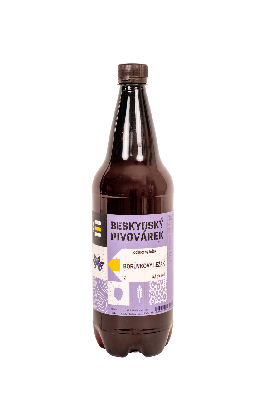 Borůvkový ležák 12 pivo 1 l PET