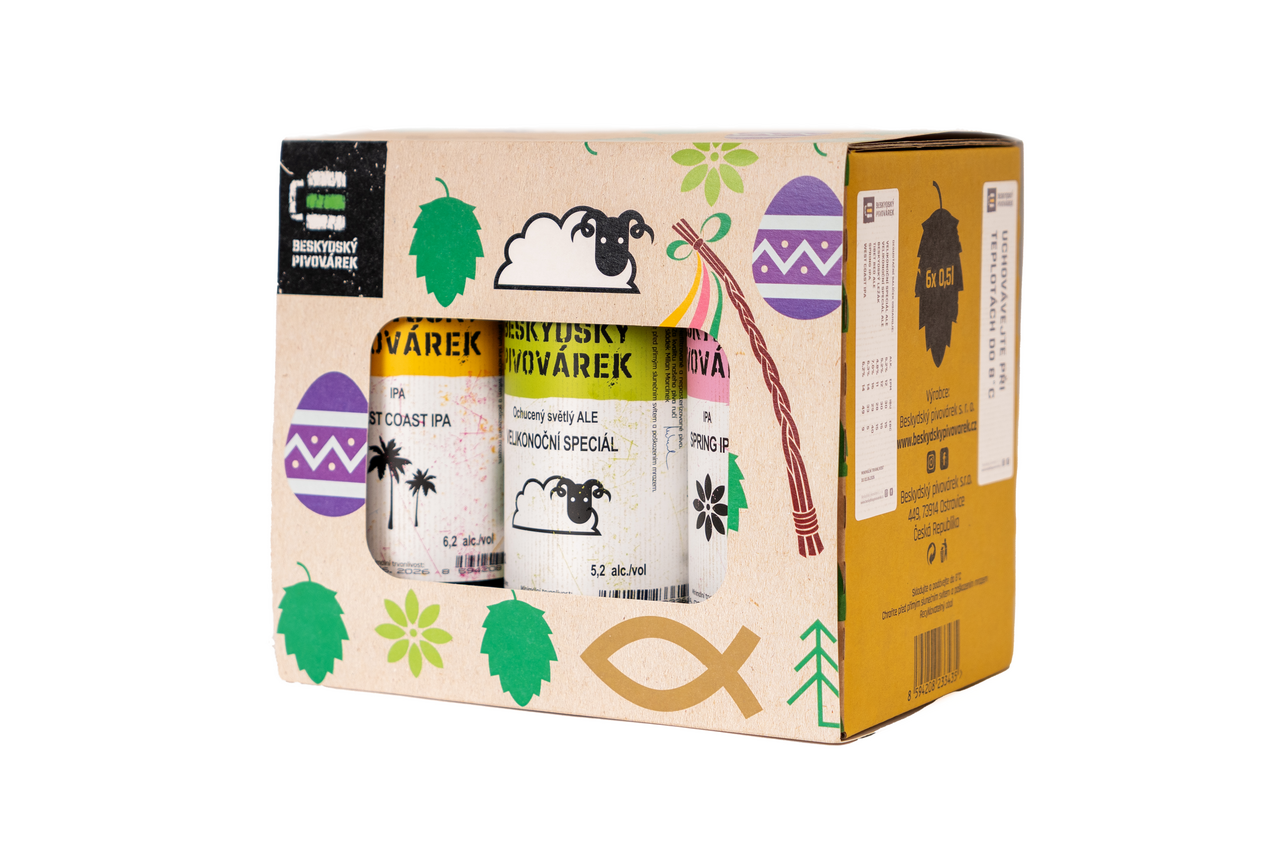 Beskydský Sixpack 6 x 500 ml plech
