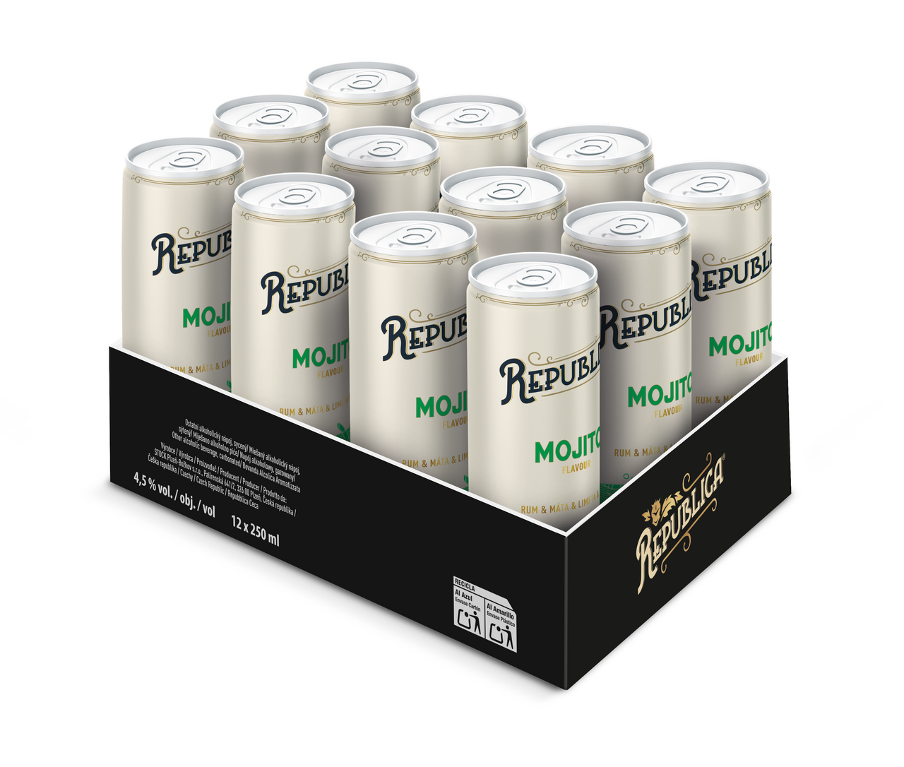 REPUBLICA Mojito 4,5 % 12 x 250 ml