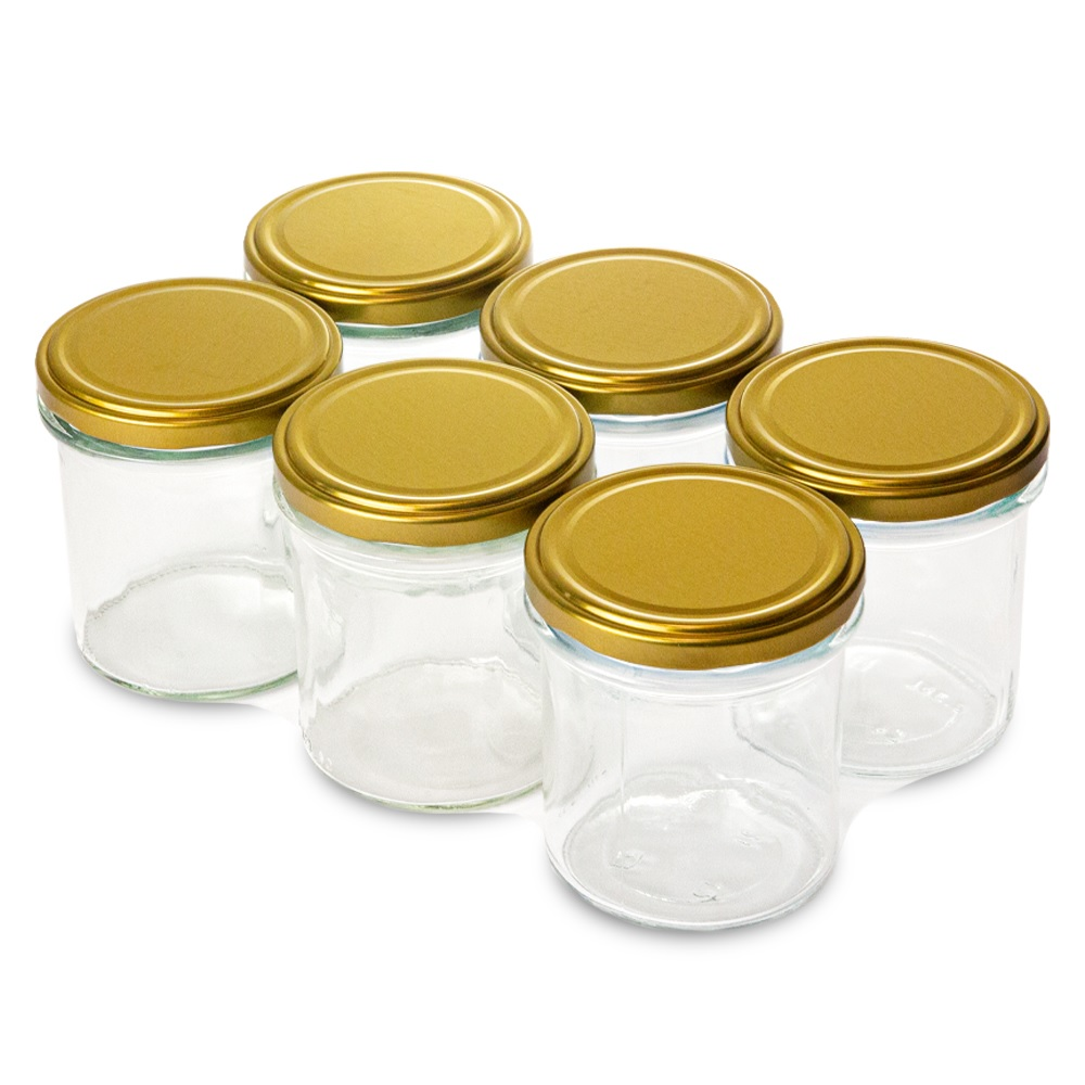 Zavařovací sklenice + víčko GOLD 350 ml 6 ks