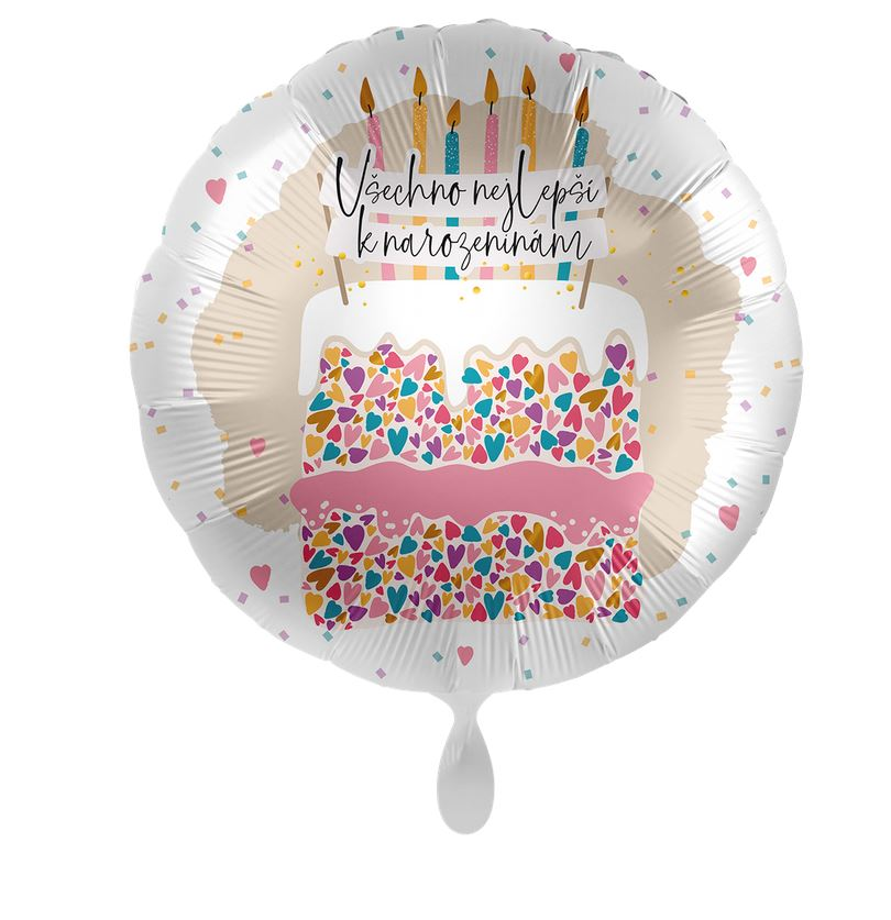 Balónek fóliový CZ Nápis 2 43 cm 1 ks