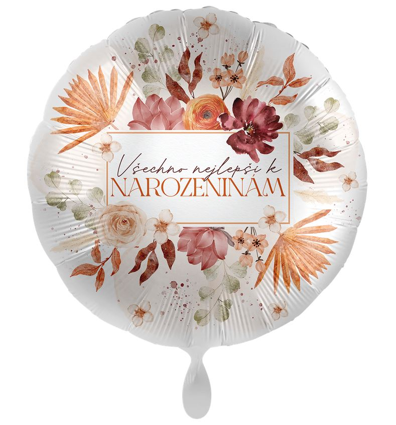 Balónek fóliový CZ Nápis 4 43 cm 1 ks