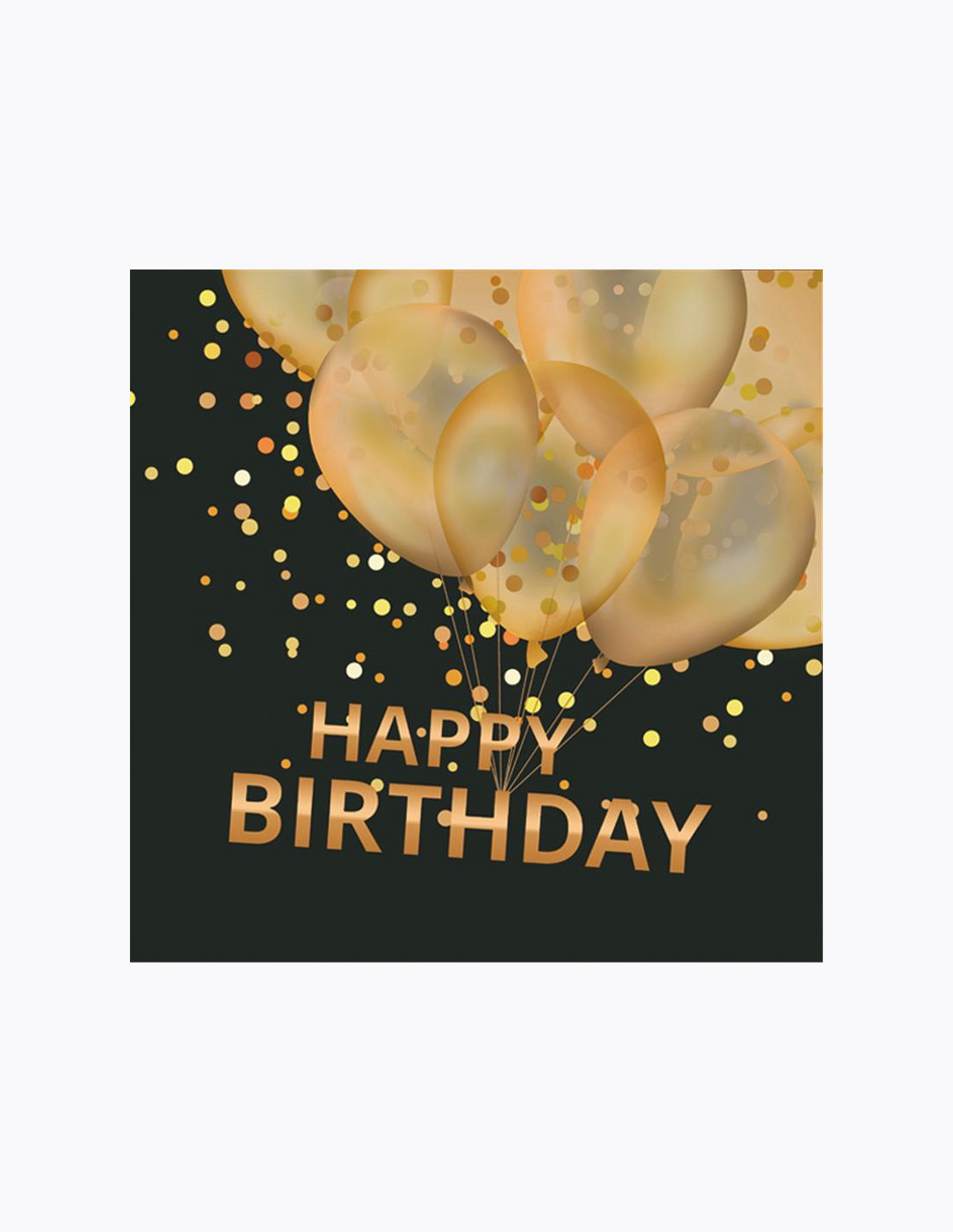 Ubrousky Happy Birthday 33 x 33 cm balónky 20 ks