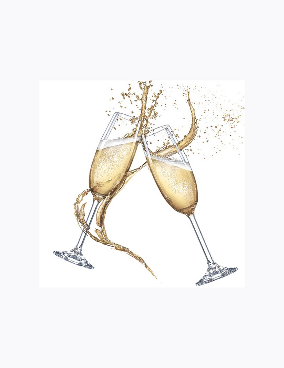 Ubrousky 25 x 25 cm šampaňské 20 ks