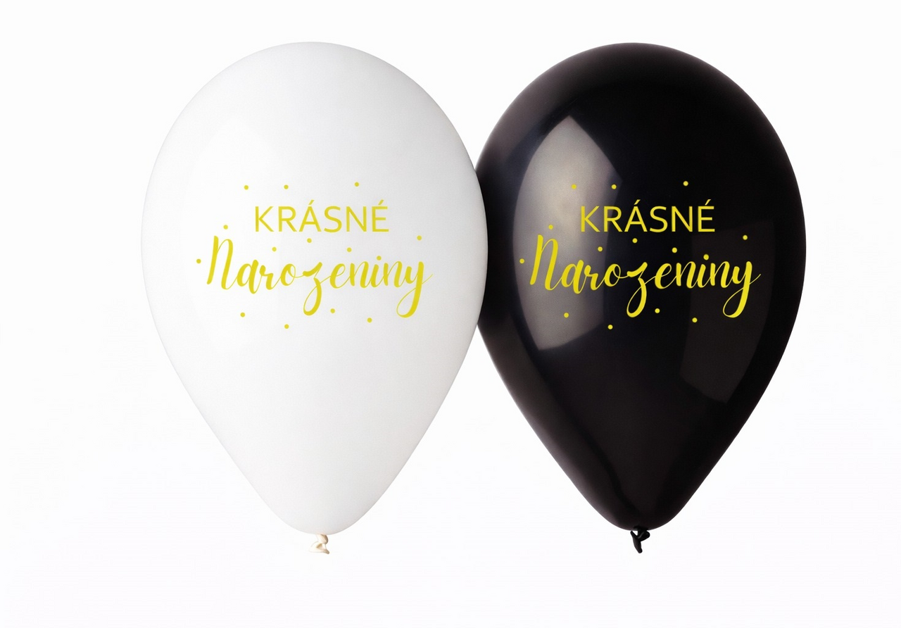 Balónky Krásné narozeniny 30 cm 5 ks