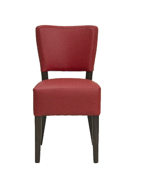 MPRO ŽIDLE ČALOUNĚNÁ ČERV. 2ks