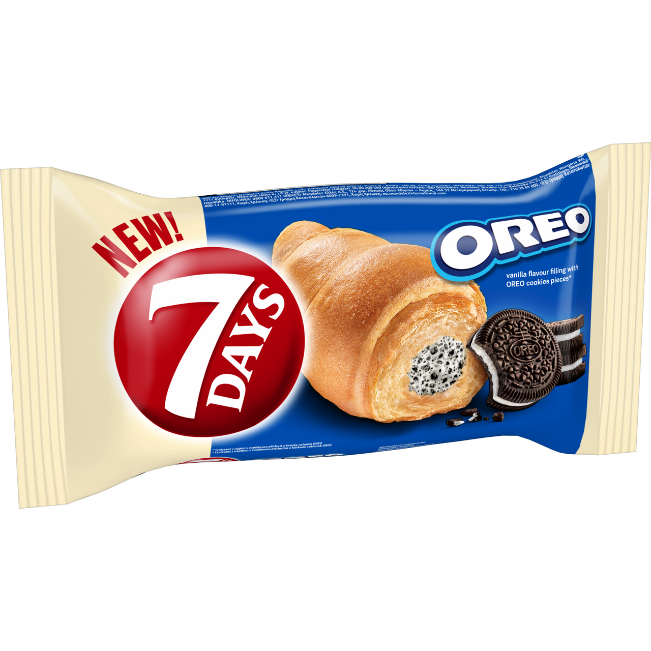 7 DAYS Croissant vanilkový krém a kousky Oreo 60 g
