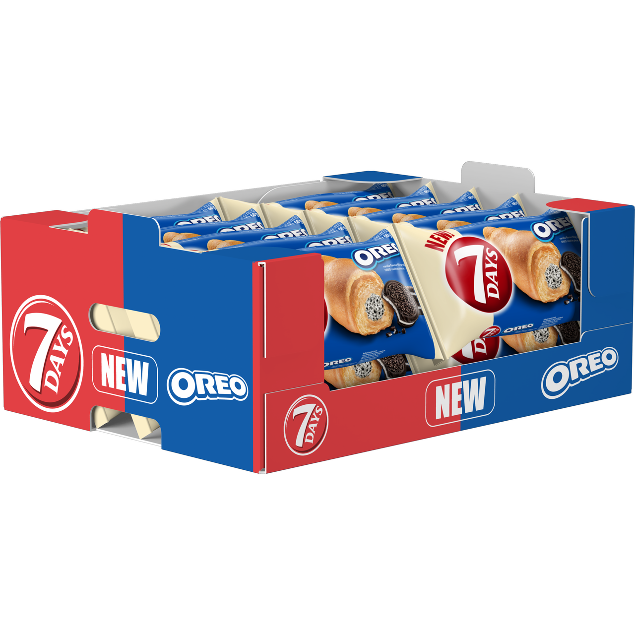 7 DAYS Croissant vanilkový krém a kousky Oreo 20 x 60 g