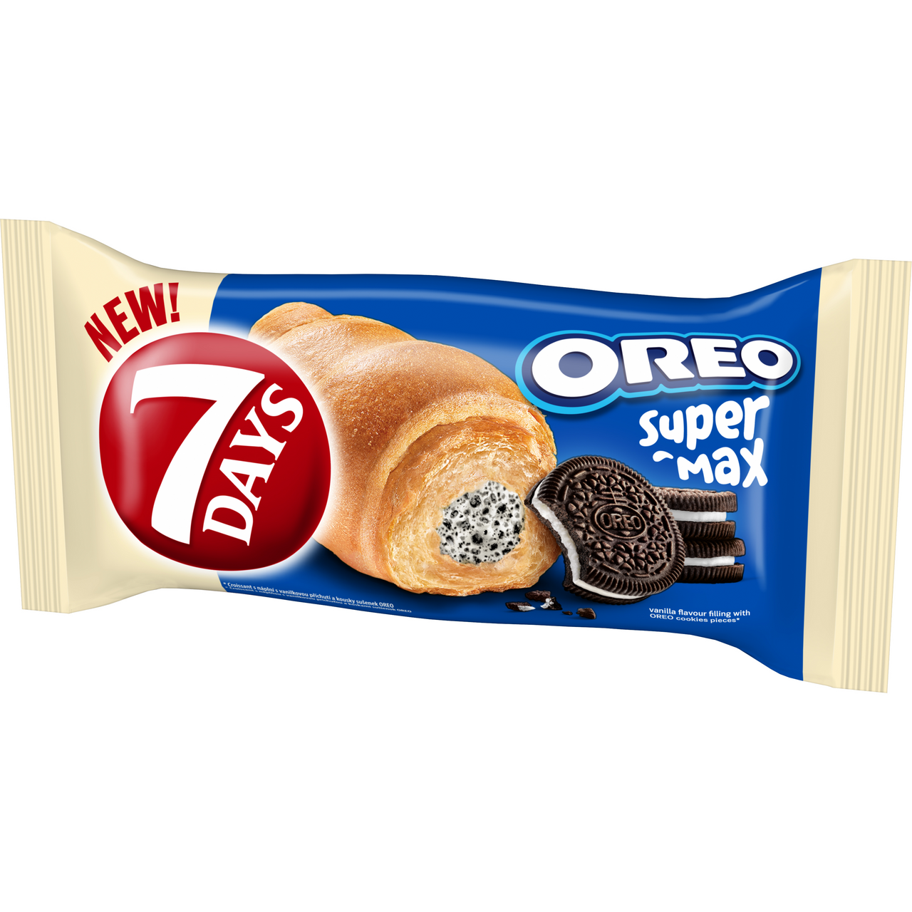 7 DAYS Croissant vanilkový krém a kousky Oreo 98 g