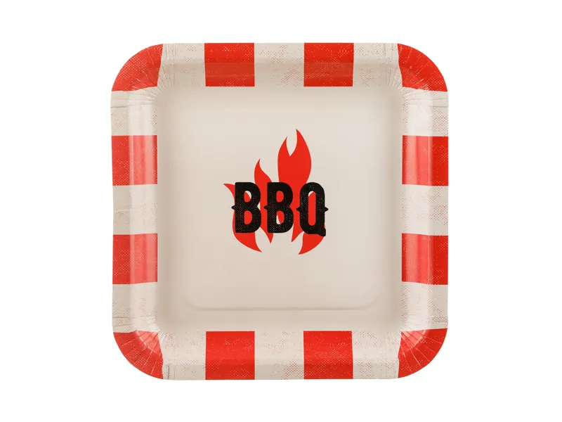 Talíře papírové BBQ 26 cm 6 ks