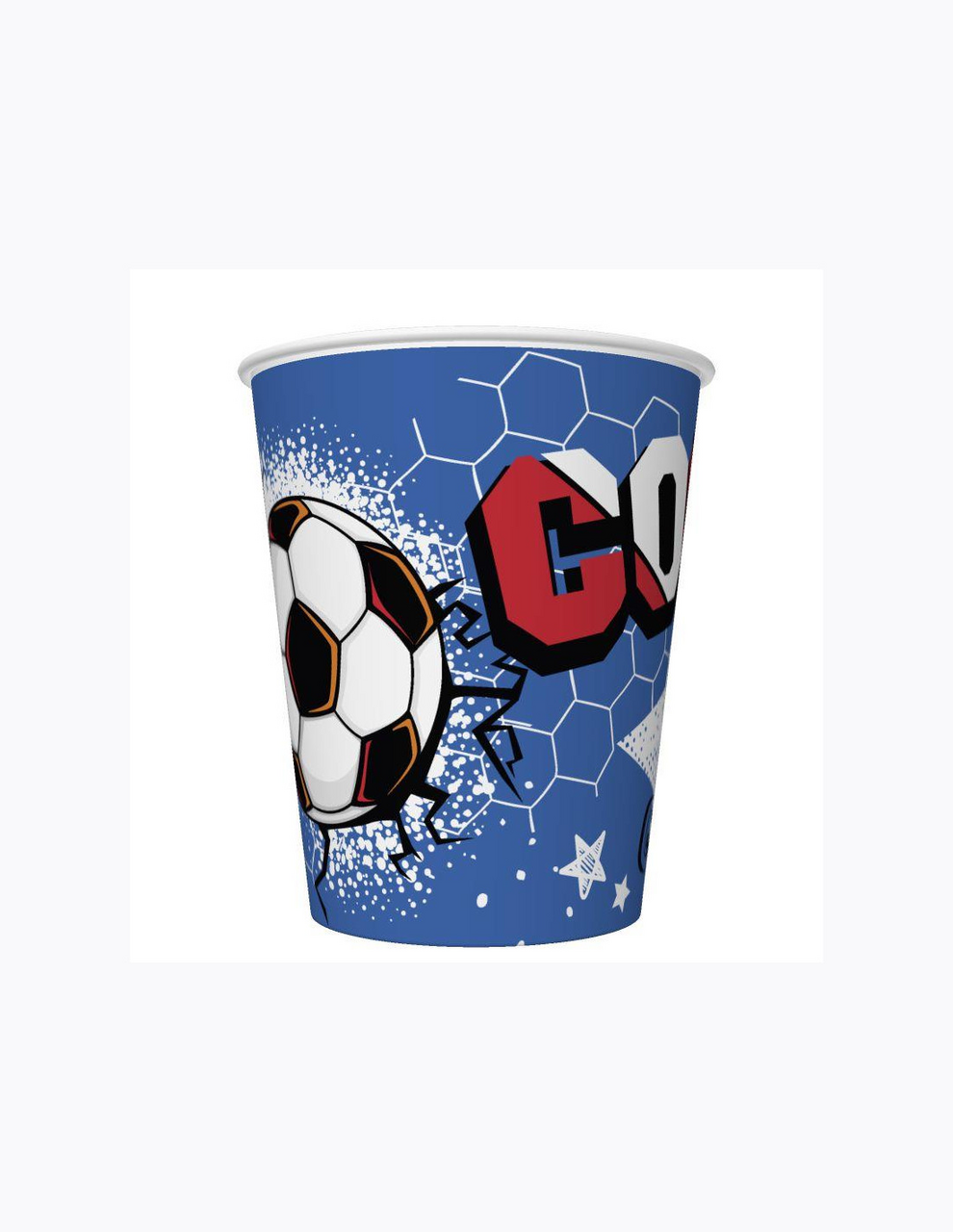 Kelímky 250 ml fotbal 8 ks