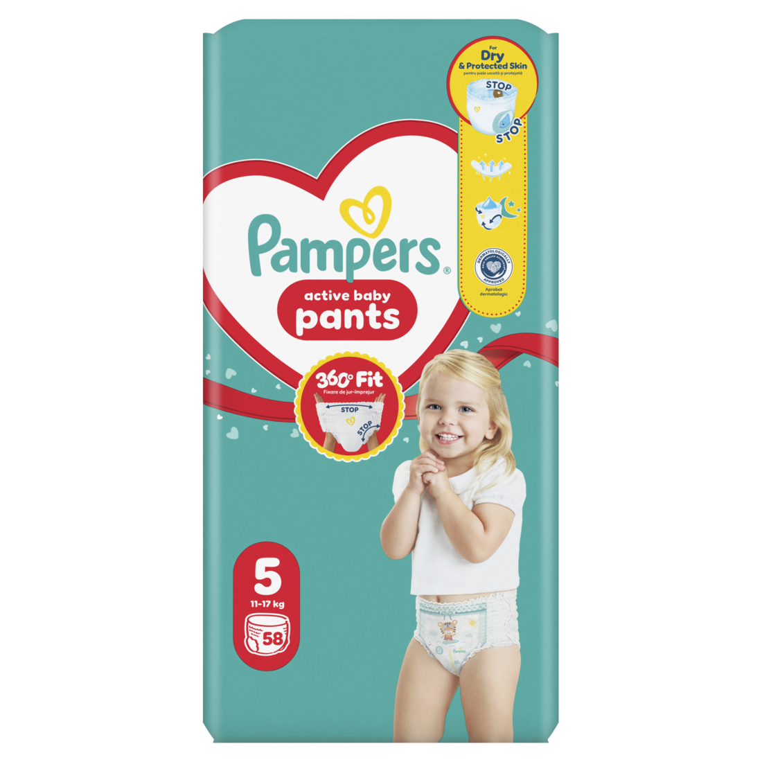 Pampers Pants Active Baby GP S5 58 ks