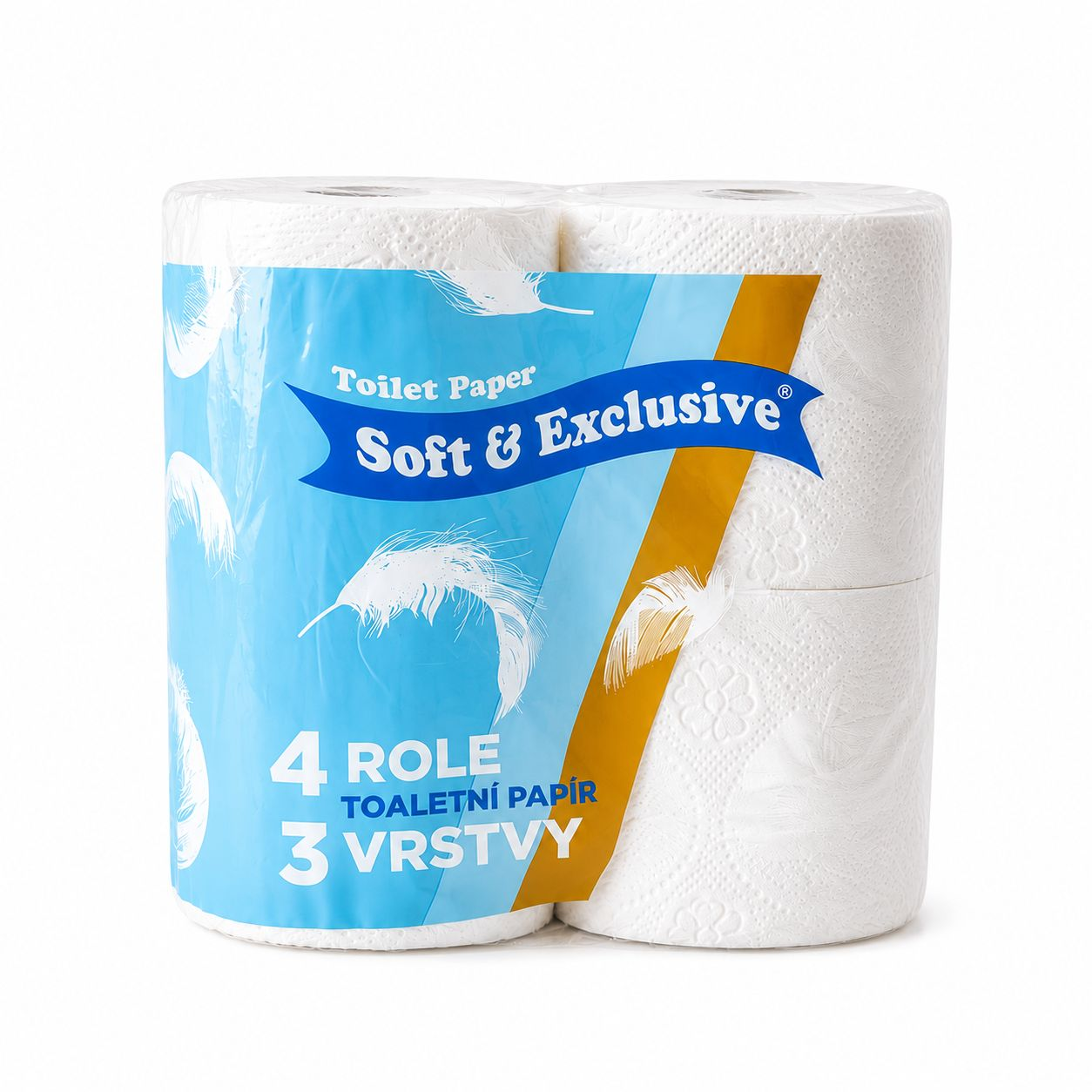 Soft & Exclusive Toaletní papír 3vrstvý 14 m 4 ks