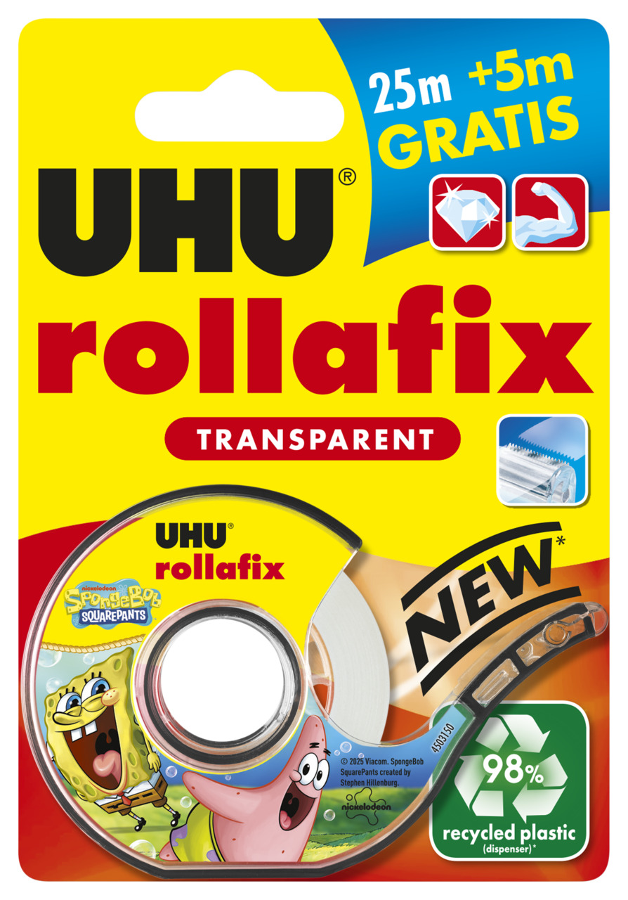 UHU Rollafix 19 mm x 25 m + 5 m 1ks