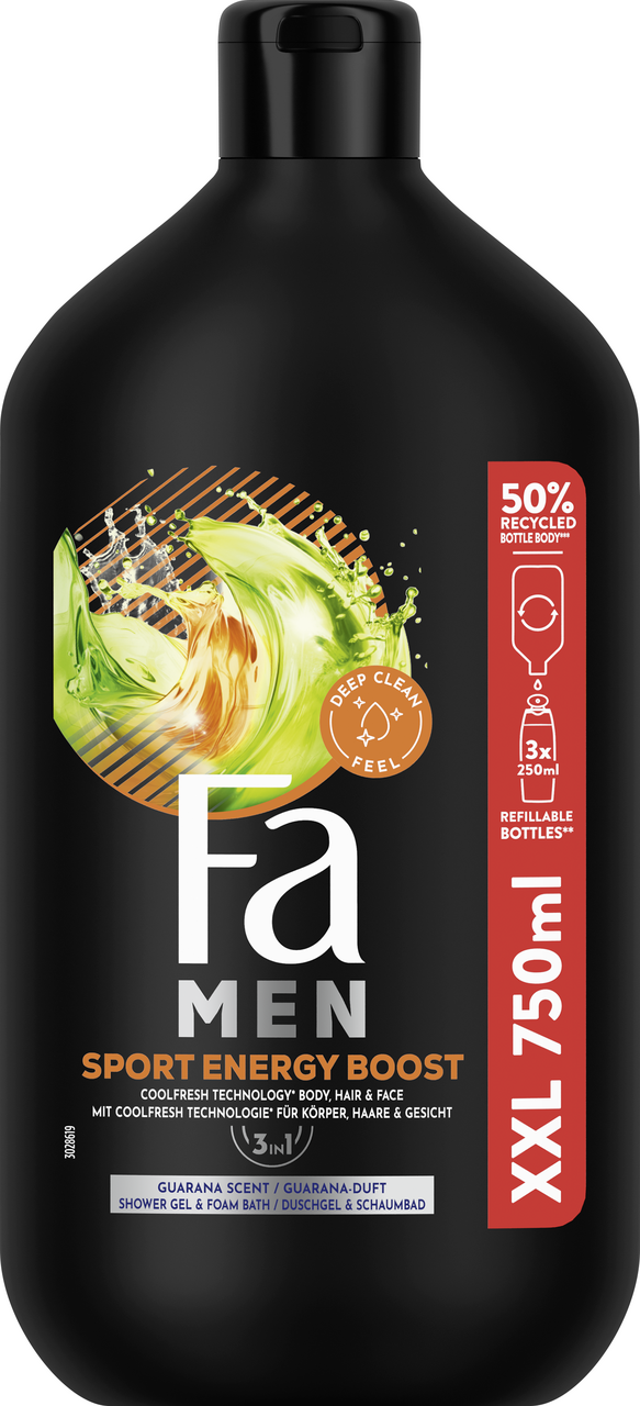 Fa Men Energy Boost sprchový gel 750 ml