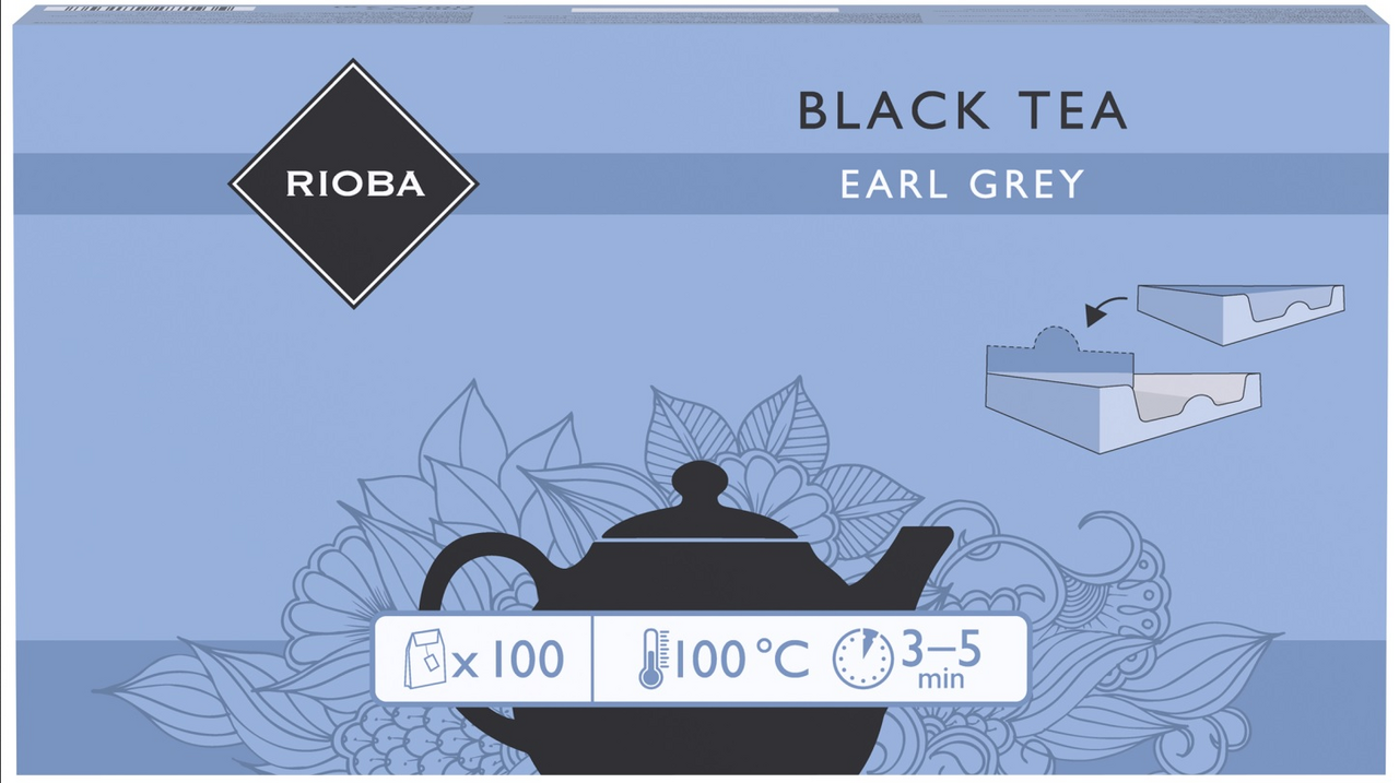 RIOBA Čaj Earl Grey 100 ks