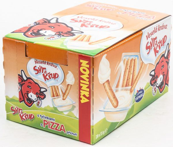 Veselá kráva Sýr a křup pizza chlaz. 20 x 35 g